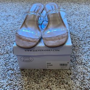Steve Madden Issy Sandal Size 7 Clear Straps